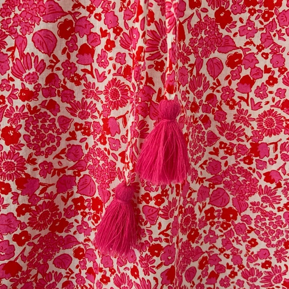 Vineyard Vines Among The Flowers Savannah Popover Pink Floral Small - Picture 5 of 9